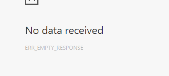 Как исправить ошибку ERR_EMPTY_RESPONSE в Google Chrome