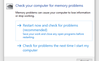 Как проверить, имеет ли ваш компьютер плохую память / RAM