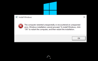 Решено: компьютер неожиданно перезапустил цикл Windows 10