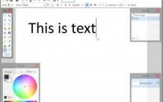 Как выделить текст с помощью Paint.NET
