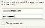 Как настроить электронную почту AOL в приложении Galaxy Note 3 Email?