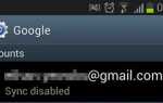 Почему моя учетная запись Google имеет отключенный статус синхронизации на моем Galaxy S3?