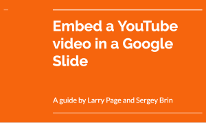 Как вставить видео с YouTube в слайд Google