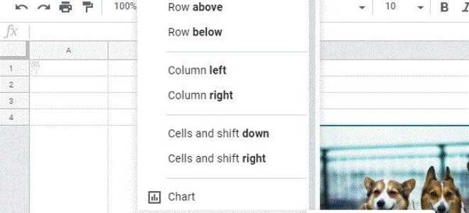 Как добавить изображение в ячейку электронной таблицы Google