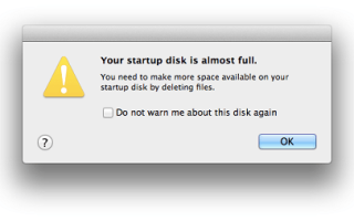 Как освободить дисковое пространство на Mac