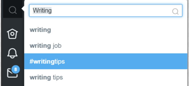 Как следовать условию поиска хэштега в Твиттере