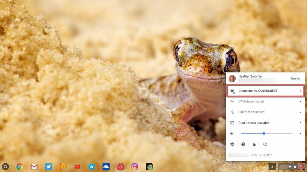 Интернет-соединение Chromebook