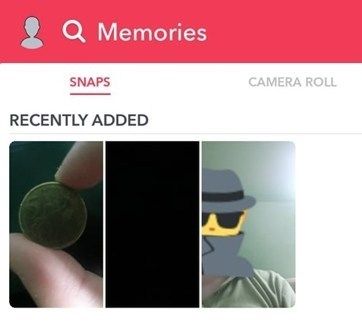 как экспортировать память на Snapchat