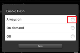 Flash Player на Kindle Fire всегда включен