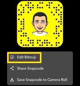 удалить наклейки на Snapchat