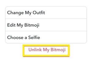 удалить стикер на Snapchat