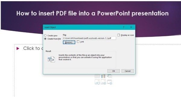 Как вставить файл PDF в презентацию PowerPoint-3