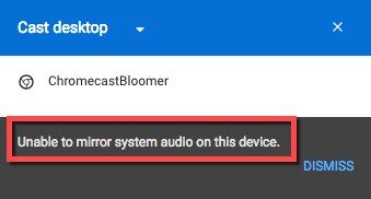 Chromecast нет звука