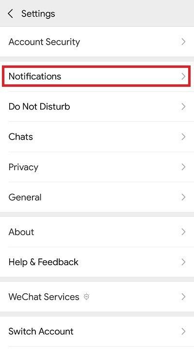 WeChat Звуки уведомлений