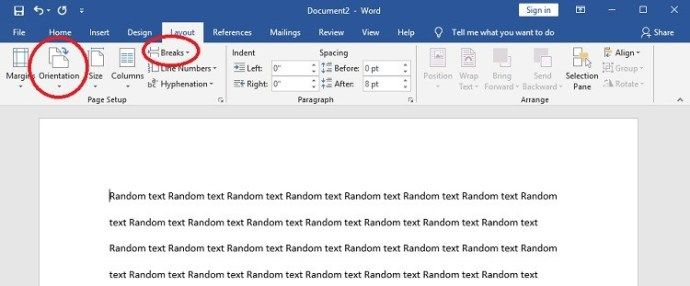 Разрывы слов