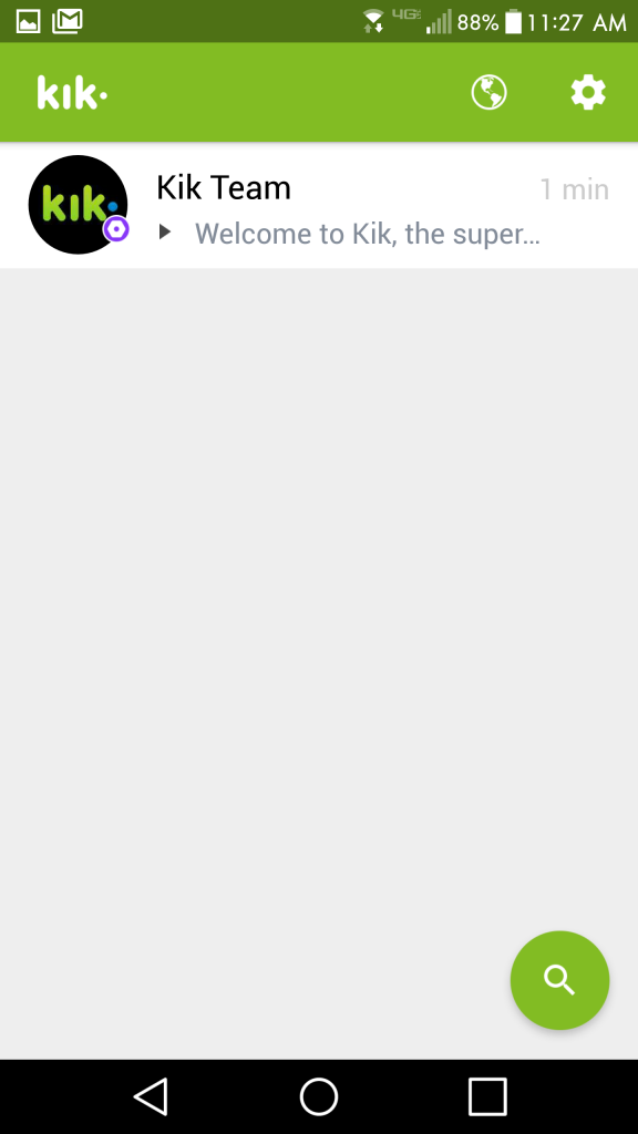 Сообщение Kik Team