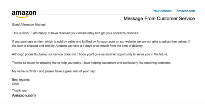 получить возмещение от корректировки цен на Amazon