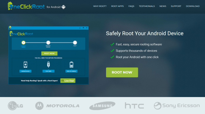 один клик корень