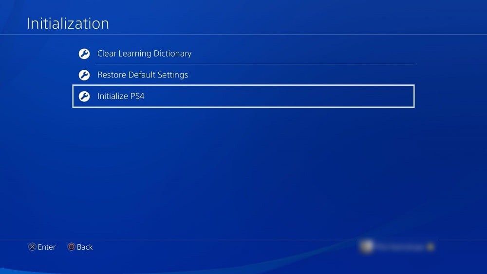 Инициализировать PS4
