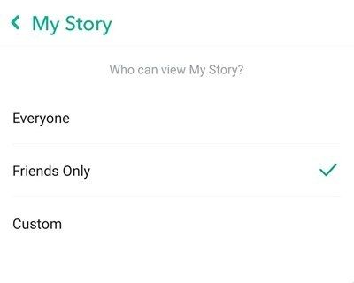 как сделать приватную историю на Snapchat