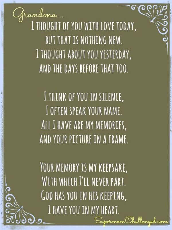 Утешительные для души цитаты о потерянных бабушках