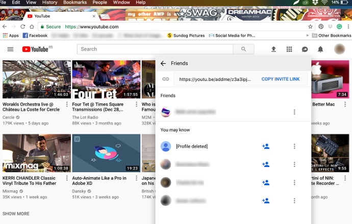 Как отправить сообщение на YouTube