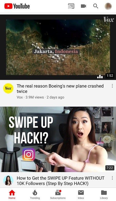 Отправить сообщение на YouTube