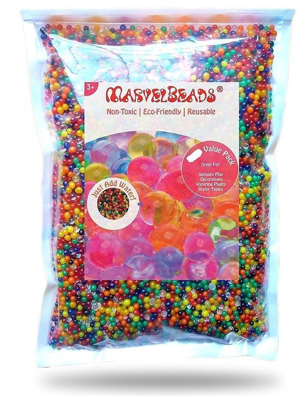 Водные бусины MarvelBeads Rainbow Mix 8 унций полфунта для Orbeez Spa Refill