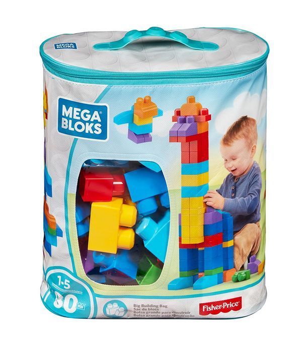Mega Bloks 80Piece Большая Строительная Сумка Классик