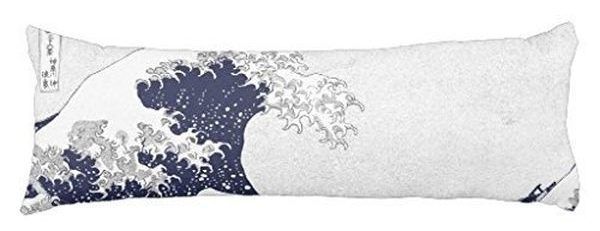 Большая волна от Канагавы наволочка для тела Кацусика Хокусай