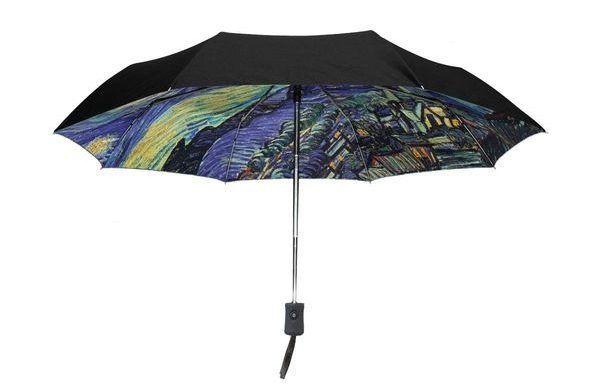Внешний черный зонт Ван Гог's Starry Night