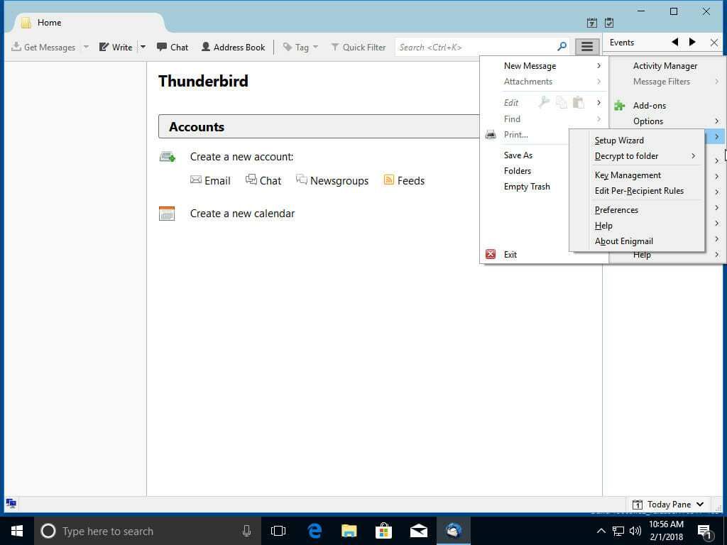 Мастер настройки Enigmail