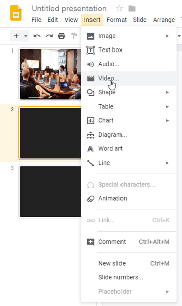 Воспроизведение аудио автоматически в Google Slides