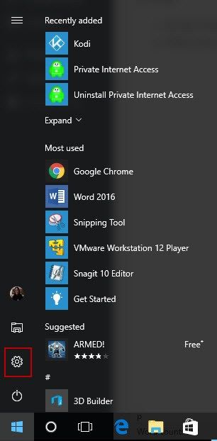 Настройки Windows 10