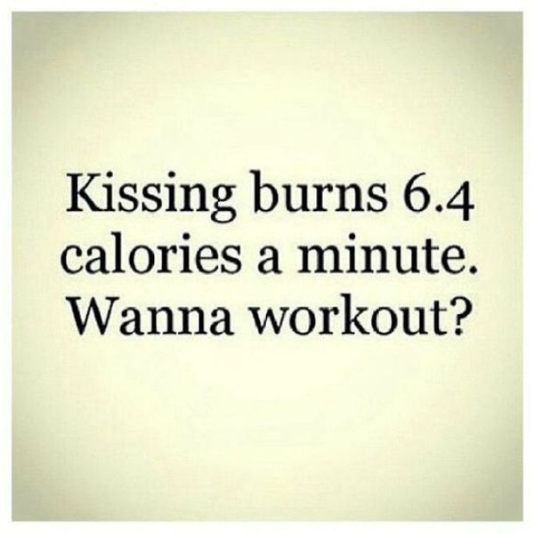 Поцелуй сжигает 6,4 калорий в минуту.
