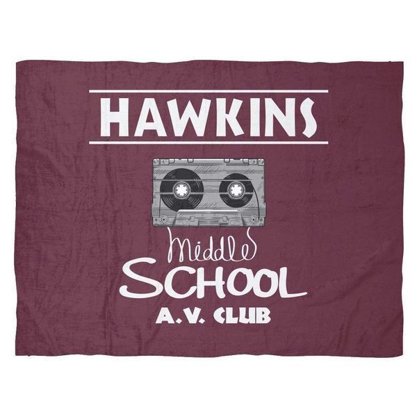 Флисовое одеяло средней школы Hawkins