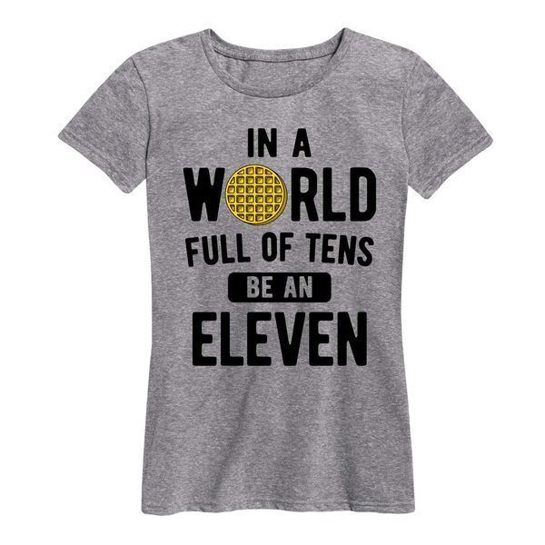 В мире, полном десятков, будьте классической футболкой с короткими рукавами для женщин одиннадцать