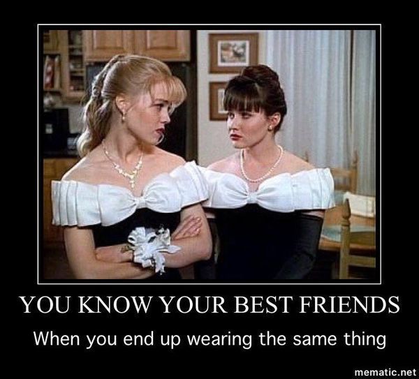 Вы знаете своих лучших друзей, когда вы одеваете то же самое