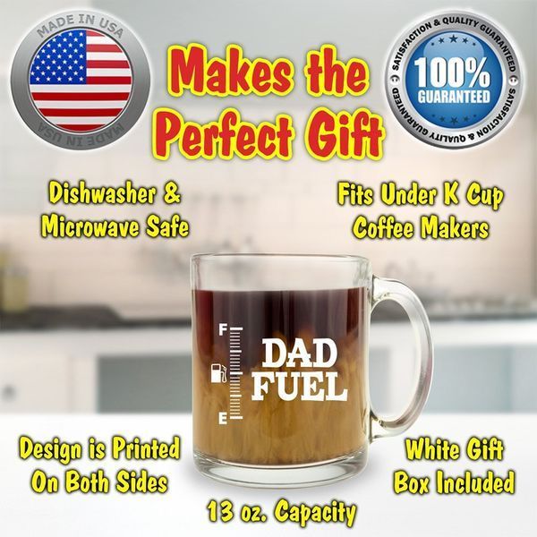 Dad Fuel Стеклянная кофейная кружка