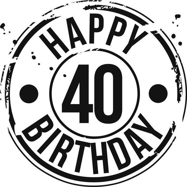 Невероятный 40-ый День Рождения Изображения Графика Бесплатно