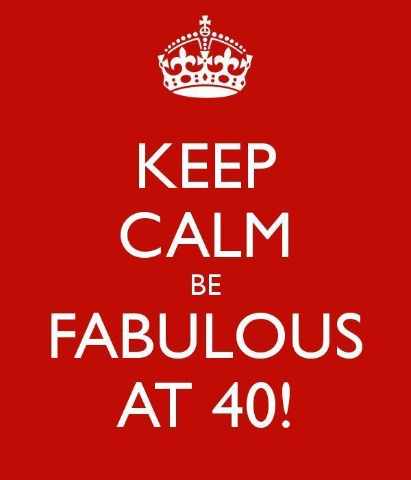 Awesome Keep Calm 40-й день рождения