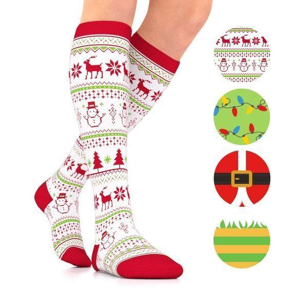 Рождественские компрессионные носки