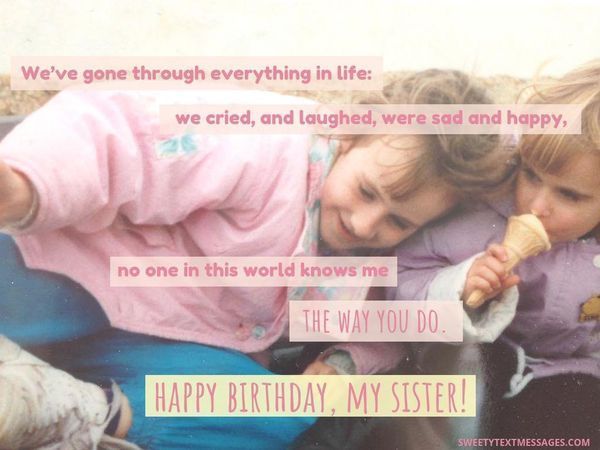 Милые цитаты на день рождения для сестры 2