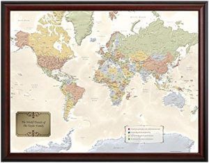 Персонализированная карта путешественников мира