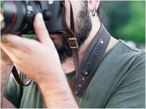 Персонализированный кожаный ремешок для фотокамеры для мужчин