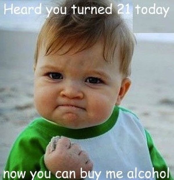 Хороший мем о 21-м дне рождения