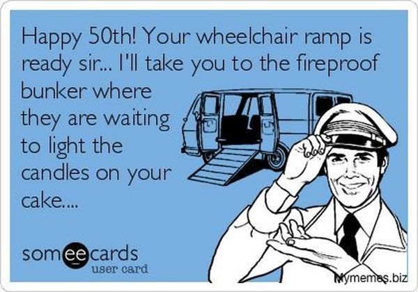 Великолепный мем о 50-летии с пожеланиями