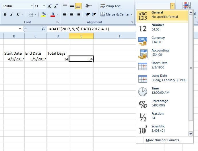 Excel даты2