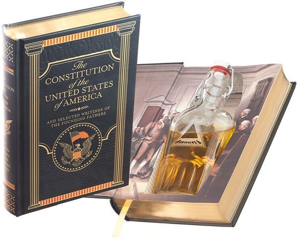 Flask Hollow Book - Конституция Соединенных Штатов Америки