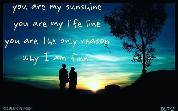 Ты моя солнечность Ты моя линия жизни ...